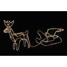 LED Rentier mit Schlitten 145 cm