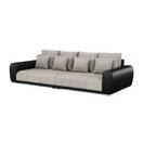 Sofa Leder SAM grau/schwarz Sofa Leder SAM grau/schwarz
