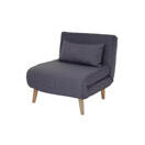 Sessel Schlafsofa Textil Dunkelgrau