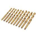 Spiralbohrer HSS mit Morsekonus MK 2, 10-tlg., 14,5 - 23 mm, Tin-besch., Satz A - Bernardo