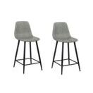 Barhocker DAVY grau 2er Set Barhocker DAVY grau 2er Set
