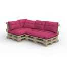 Palettenlounge VERZASCA inkl. Kissen pink Palettenlounge VERZASCA inkl. Kissen pink