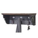 Wandgarderobe HWC, Tanne Holz massiv 22x60x18cm