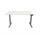 Contini höhenverstellbarer Bürotisch 1.6x0.8m grau / Gestell grau RAL 7045