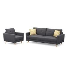 Sofa Set MANDY anthrazit