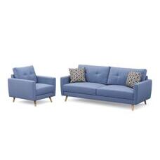 Sofa Set MANDY blau