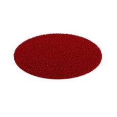 Hochflor Teppich rund 120 cm rot