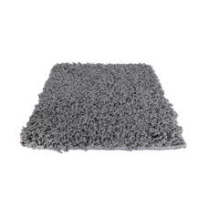 Hochflor Teppich 80 x 150 cm grau