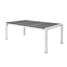 Granittisch 220 cm mit Edelstahl
