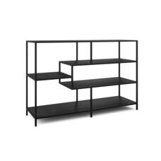Bücherregal SEAFORD 114 x 78 cm schwarz