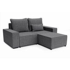 Ecksofa JAVIN 2-Sitzer rechts anthrazit