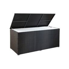 Rattan Kissenbox SINA 190x90x85 cm schwarz