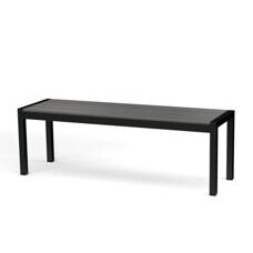 Bank Polywood 135 cm anthrazit / schwarz