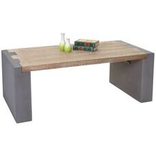 Couchtisch Beton-Optik Tanne Holz rustikal