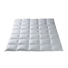 Ganzjahres Duvet - Batist (100% Baumwolle) -Neue, reine, grossflockige Gänsedaunen weiss