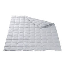 Sommer Duvet - Percale (100% Baumwolle) - Neue, reine Entendaunen weiss, 90%