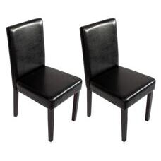 2x Esszimmerstuhl Littau schwarz dunkle Beine