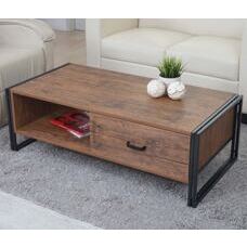 Couchtisch Wildeiche-Optik mit 3D-Struktur