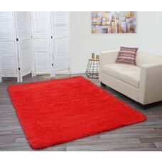 Teppich Shaggy Hochflor flauschig 230x160cm ~ rot