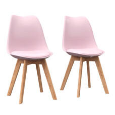 Esszimmerstuhl AMELIA rosa 2er Set