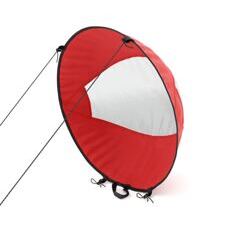 Windsegel für SUP und Kajak rot
