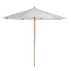 Sonnenschirm D:300cm Holzschirm Balkonschirm creme