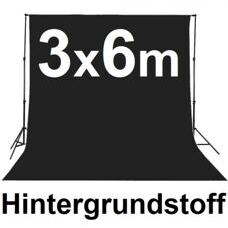 Hintergrundstoff 3x6m schwarz