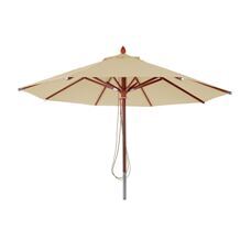 Sonnenschirm JAM-C57 Holz rund Ø4m Seilzug creme