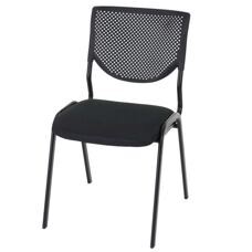 2x Besucherstuhl stapelbar, Stoff/Textil
