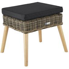 Rattan Fussbank Vibo 150kg natur
