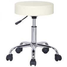 Design Rollhocker Praxishocker Elfenbein Weiss