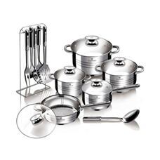Blaumann 17-teiliges Topfset Edelstahl + Kochbesteck Gourmet Line