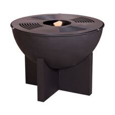 Mr. Grill Feuerschale mit Kreuzfuss & Grillring