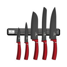 Berlinger Haus  6-teiliges Messerset mit Magnetaufhänger Burgundy Edition