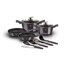 Berlinger Haus 10tlg. Kochgeschirr-Set Metallic Line Carbon Pro Edition