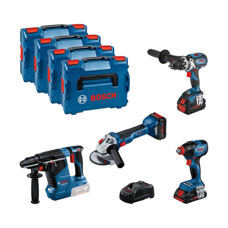 Bosch 4Tool Kit 18V GSR/GDX/GWS/GBH