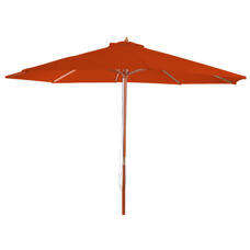 Sonnenschirm Florida Marktschirm Ø3m Holz terracotta