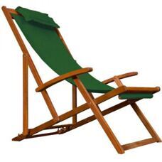 Liegestuhl Deckchair Grün