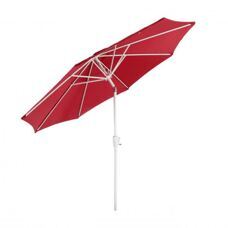 Alu Sonnenschirm Gartenschirm N18 270cm, neigbar, rostfrei rot