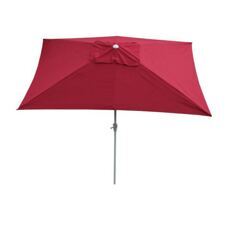 Alu Sonnenschirm 2x3m rechteckig bordeaux
