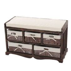 Shabby Chic Sitzbank 5 Schubladen