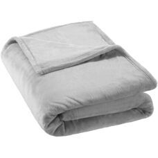 Kuscheldecke Polyester, grau, 220x240cm