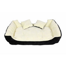Hundebett schwarz & beige