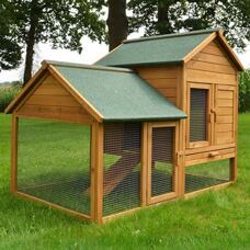 Hasenstall Kaninchenstall Hasenfarm  ~ mit grossem Freigehege
