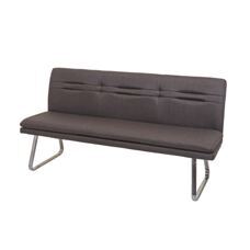 Sitzbank JAM-H70 Textil Edelstahl 180cm grau-braun