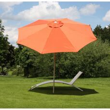 Sonnenschirm Ø 3m neigbar Polyester/Alu 5kg ~ terracotta