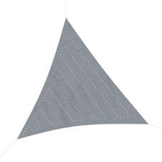 Sonnensegel Dreieck mit LED 3 x 3 x 3 m grau