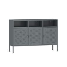 Sideboard Metall AMET 119 x 80 cm grau