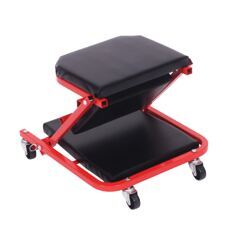 Werkstatthocker Montagerollbrett 2-in-1 schwarz