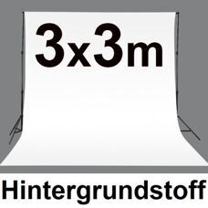 Hintergrundstoff 3x3m weiss